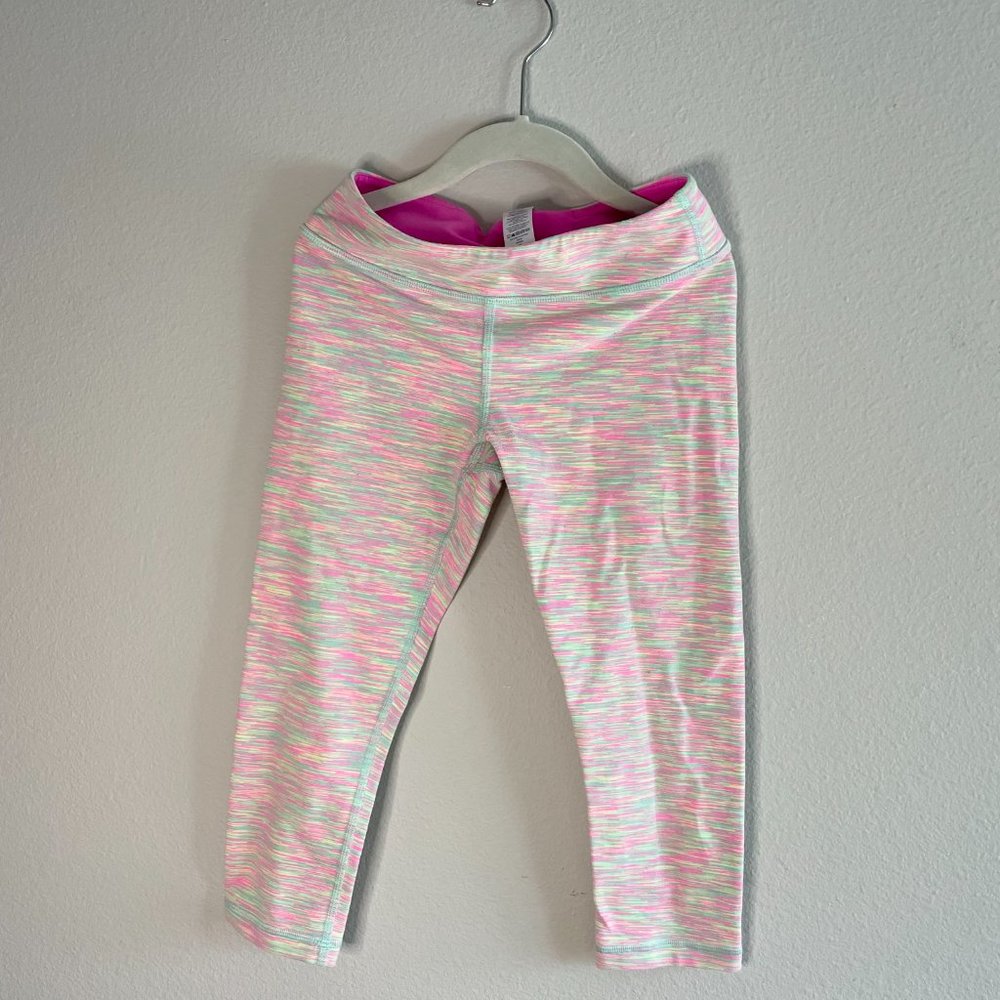 Ivivva Rhythmic Crop Space dye pink